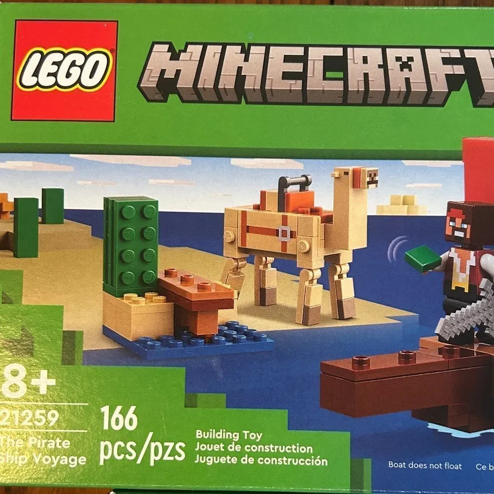 2 🆕 LEGO Minecraft Adventure sets Pirate 🏴‍☠️ 21259 Desert🏜️Patrol 21267
